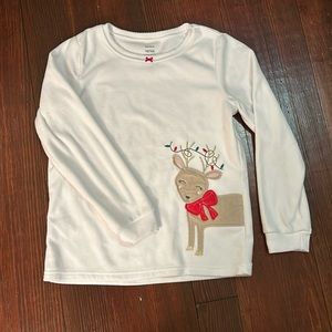 White reindeer Pajama shirt